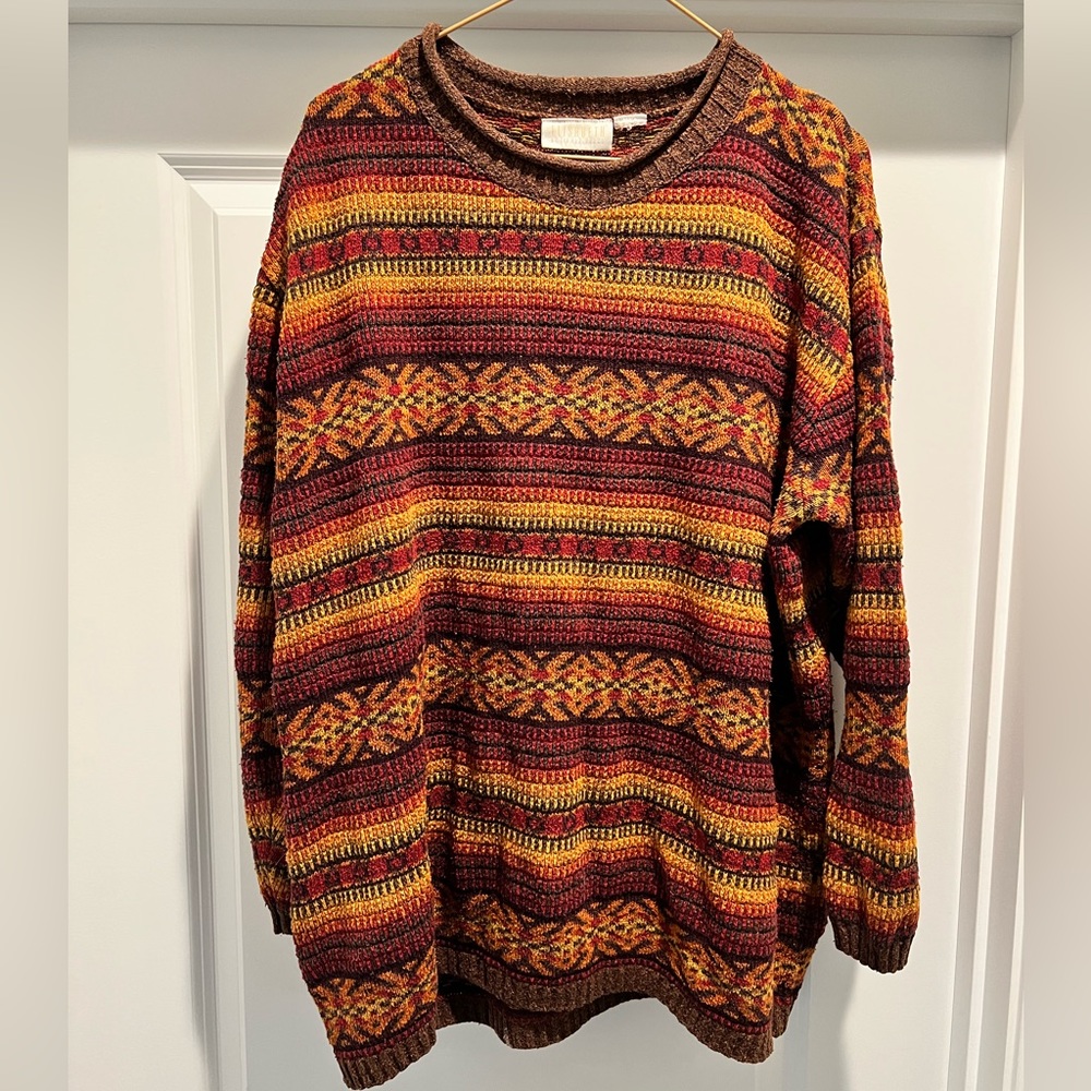 Liz Claiborne British tweed fall sweater - M